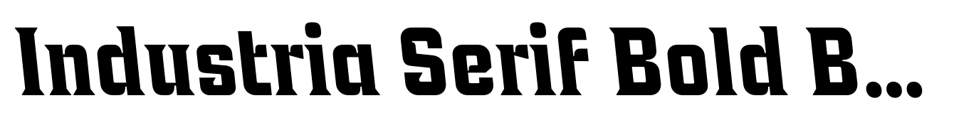 Industria Serif Bold Back